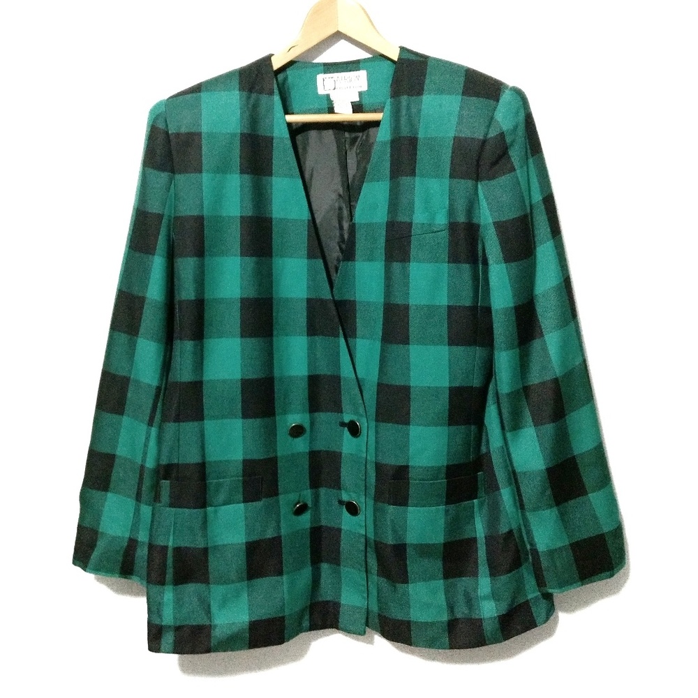 SALE! Vintage Buffalo Check Blazer
